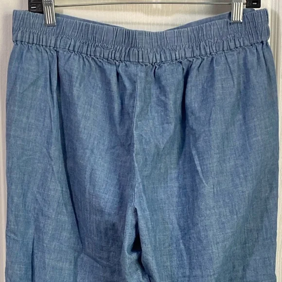 J Crew Wide Leg Cropped Boho Minimalist Cotton Culottes - Picture 7 of 8